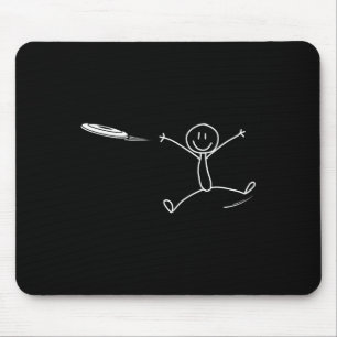 Frisbee Stickman Disc Golf Funny Ultimate Frisbee  Mouse Mat