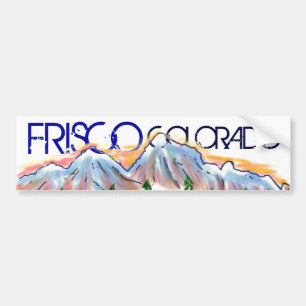 Frisco Colorado artistic mountain sticker