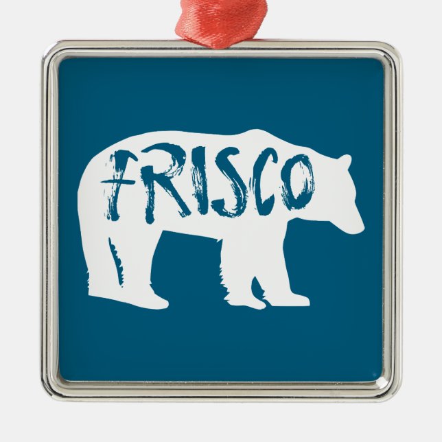 Frisco Colorado Bear Metal Tree Decoration (Front)