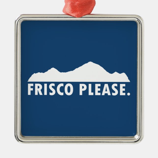 Frisco Colorado Please Metal Tree Decoration (Front)