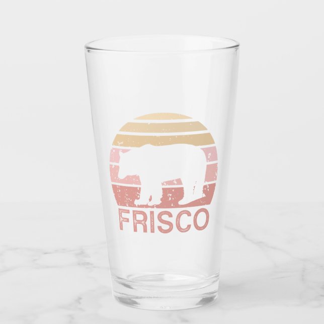 Frisco Colorado Retro Bear Glass (Front)