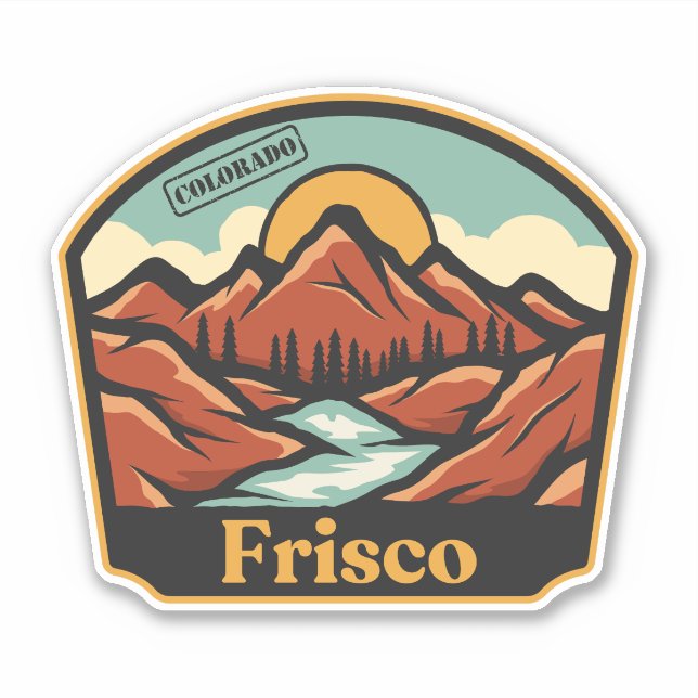 Frisco, Colorado Sticker (Front)