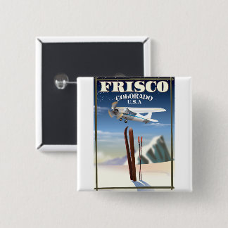 Frisco Colorado USA travel poster 15 Cm Square Badge