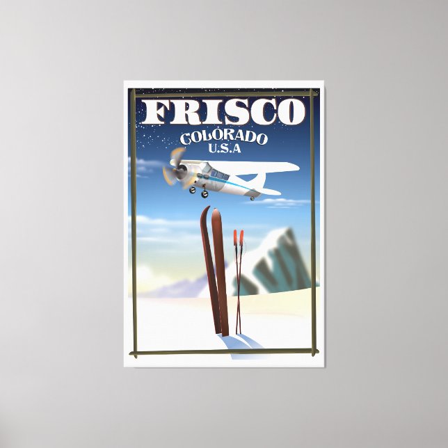 Frisco Colorado USA travel poster Canvas Print (Front)