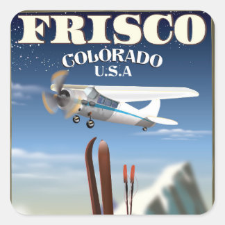 Frisco Colorado USA travel poster Square Sticker