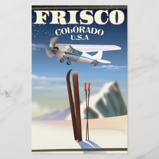 Frisco Colorado USA travel poster Stationery