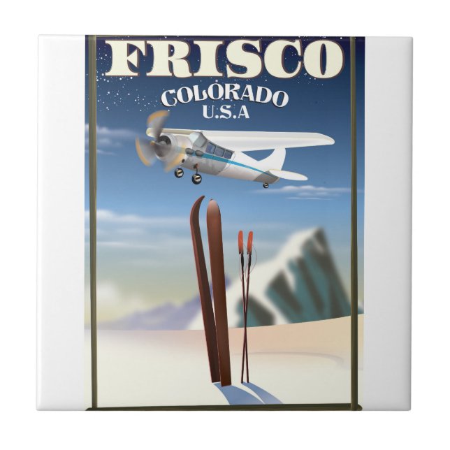 Frisco Colorado USA travel poster Tile (Front)