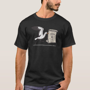 Frisco, NC Summertime Vacationing Seagull Lunch T-Shirt