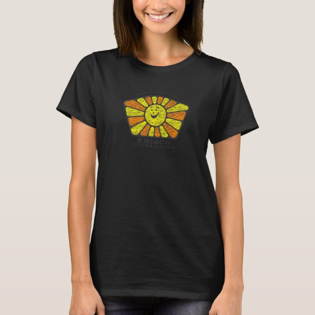 Frisco NC Summertime Vacationing Sunshiny Sun T-Shirt (Front)