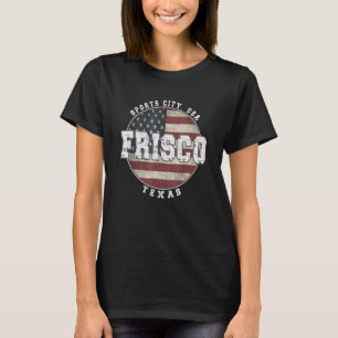 Frisco Texas Vintage American flag T-Shirt