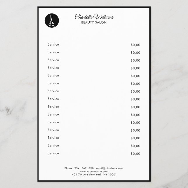 Friseur Flyer (Front)