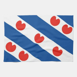 Frisia frisian flag netherlands country region tea towel