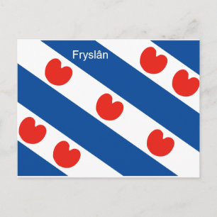Frisian flag Friesland Holland Postcard