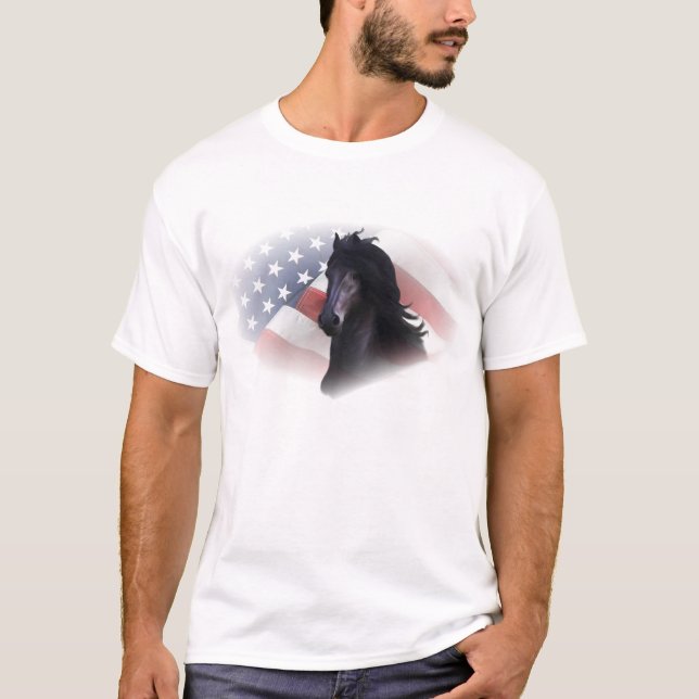 Frisian horse T-Shirt (Front)