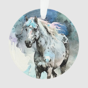Frisky Appaloosa Mare Watercolour Ornament