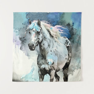 Frisky Appaloosa Mare Watercolour Tapestry
