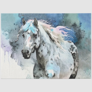 Frisky Appaloosa Mare Watercolour Tissue Paper