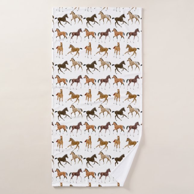 Frisky Horse Goals Bath Towel (Bath Towel)