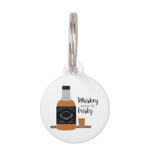 Frisky Whiskey Pet Tag