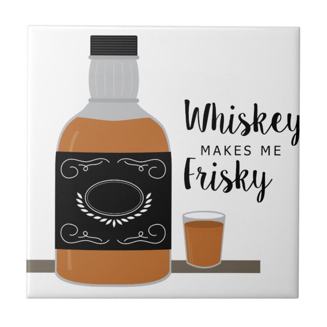 Frisky Whiskey Tile (Front)