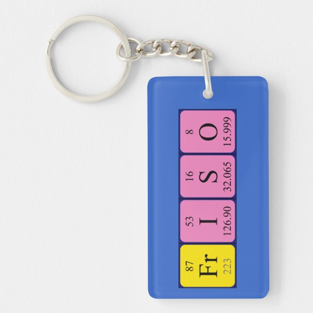Friso periodic table name keyring (Front)