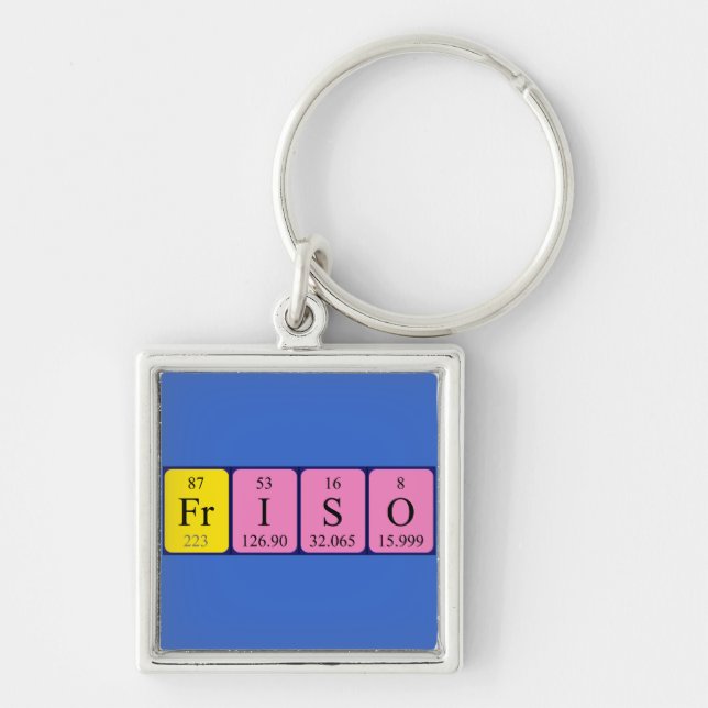 Friso periodic table name keyring (Front)