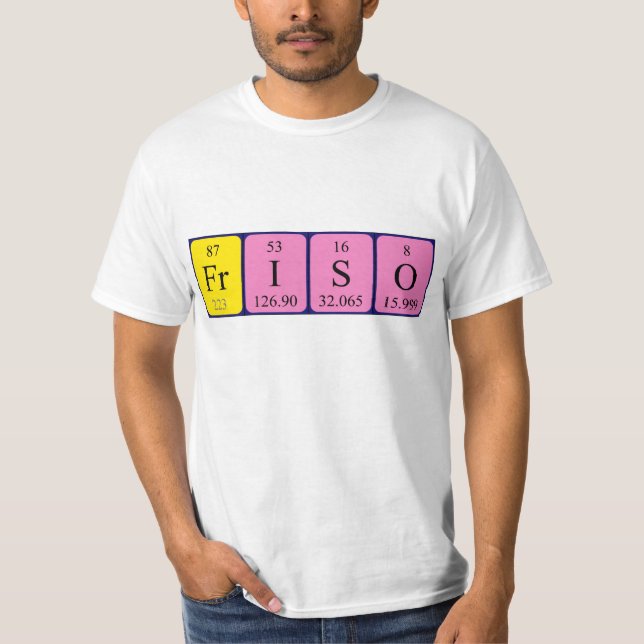 Friso periodic table name shirt (Front)
