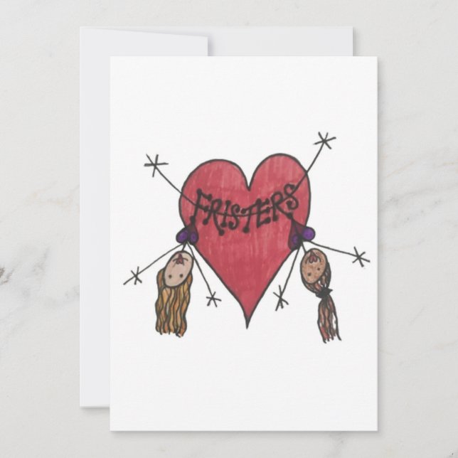 Fristers blank Flat Card with envelope (Front)
