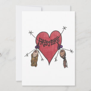 Fristers blank Flat Card with envelope