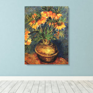 Fritillaries in a Copper Vase by Vincent van Gogh Canvas Print