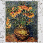 Fritillaries in a Copper Vase by Vincent van Gogh Jigsaw Puzzle<br><div class="desc">Fritillaries in a Copper Vase by Vincent van Gogh is a vintage fine art post impressionism still life floral painting featuring a bouquet with orange fritillary flowers. Fritillaria Missionbells from the garden. About the artist: Vincent Willem van Gogh (1853 -1890) was one of the most famous Post Impressionist painters of...</div>