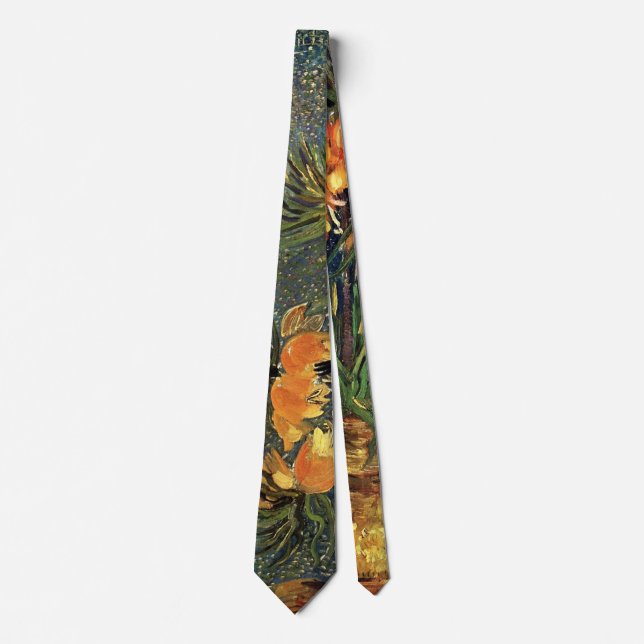 Fritillaries in a Copper Vase by Vincent van Gogh Tie (Front)