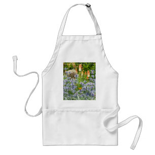 Fritillary Butterfly In A Summer Garden Adult Apro Standard Apron