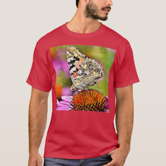 Fritillary Butterfly on Blooming Flower T-Shirt