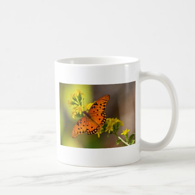 Fritillary Gulf Butterfly Gifts and Apparel Coffee Mug (Right)