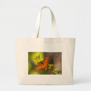 Fritillary Gulf Butterfly Gifts and Apparel Large Tote Bag