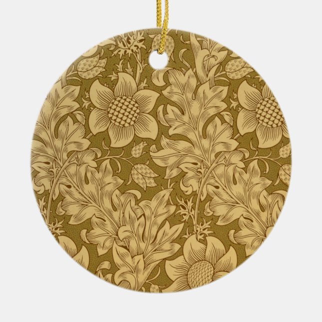 'Fritillary' wallpaper design, 1885 Ceramic Tree Decoration (Front)