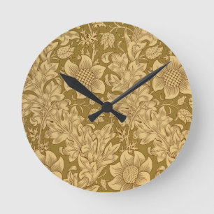 'Fritillary' wallpaper design, 1885 Round Clock