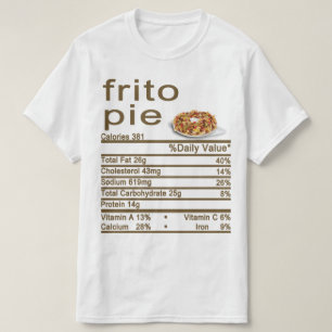 frito pie Nutrition Facts label T-Shirt