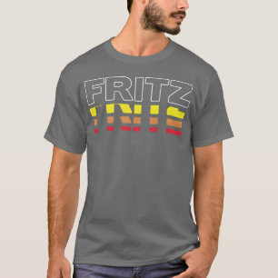 Fritz First Name Funny Vintage Sunset Fritz family T-Shirt