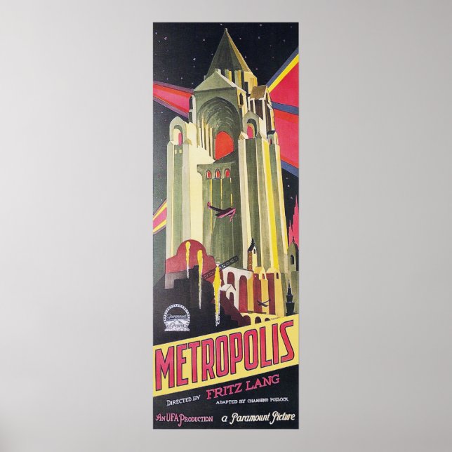 Fritz Lang Metropolis Poster (Front)