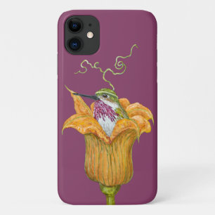 Fritz, the calliope hummingbird iPhone case