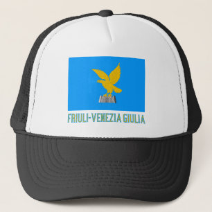 Friuli-Venezia Giulia flag with name Trucker Hat