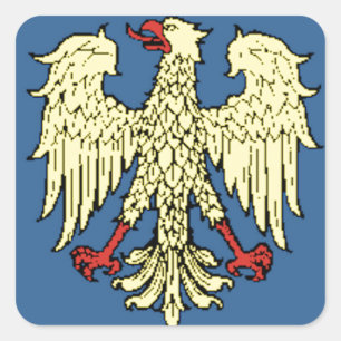 Friuli-Venezia Giulia (Italy) Flag Square Sticker