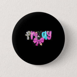 Friyay Teacher Life Happy First Day Of School Back 6 Cm Round Badge