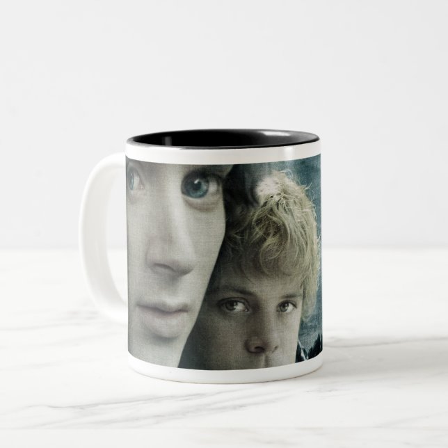 FRODO™ and Samwise Close Up Two-Tone Coffee Mug (Front Left)