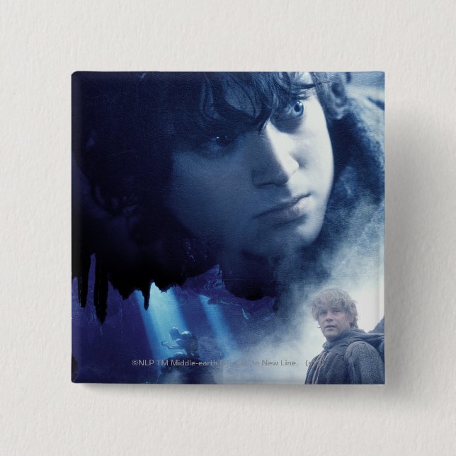 FRODO™, GOLLUM™ and Sam 15 Cm Square Badge (Front)
