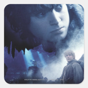 FRODO™, GOLLUM™ and Sam Square Sticker