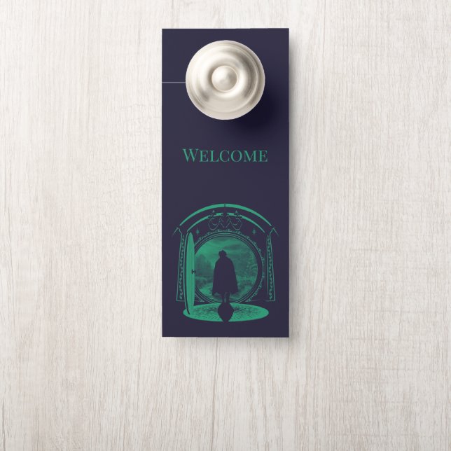 FRODO™ Leaving THE SHIRE™ Silhouette Door Hanger (On Knob)