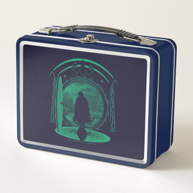 FRODO™ Leaving THE SHIRE™ Silhouette Metal Lunch Box (Front)